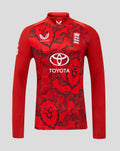 England red T20 Pro long sleeve cricket shirt with bold sublimation print and Three Lions crest