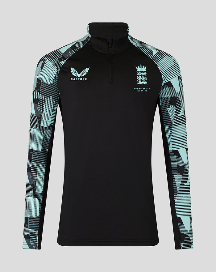 Junior 25/26 England Cricket Ashes Pro Quarter Zip Training Top