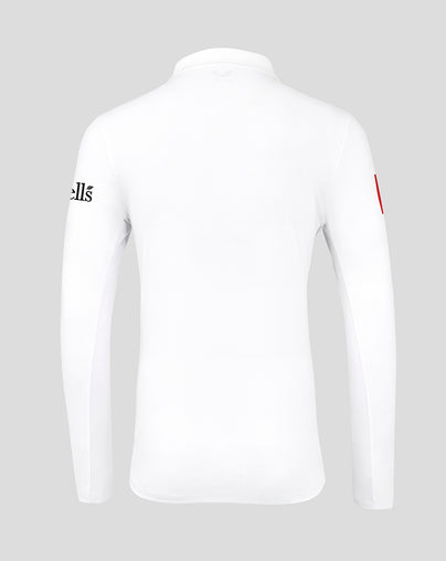 Mens 26/27 England Cricket Test Pro Long Sleeve Shirt - White