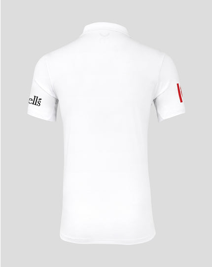 Mens 26/27 England Cricket Test Pro Short Sleeve Shirt - White