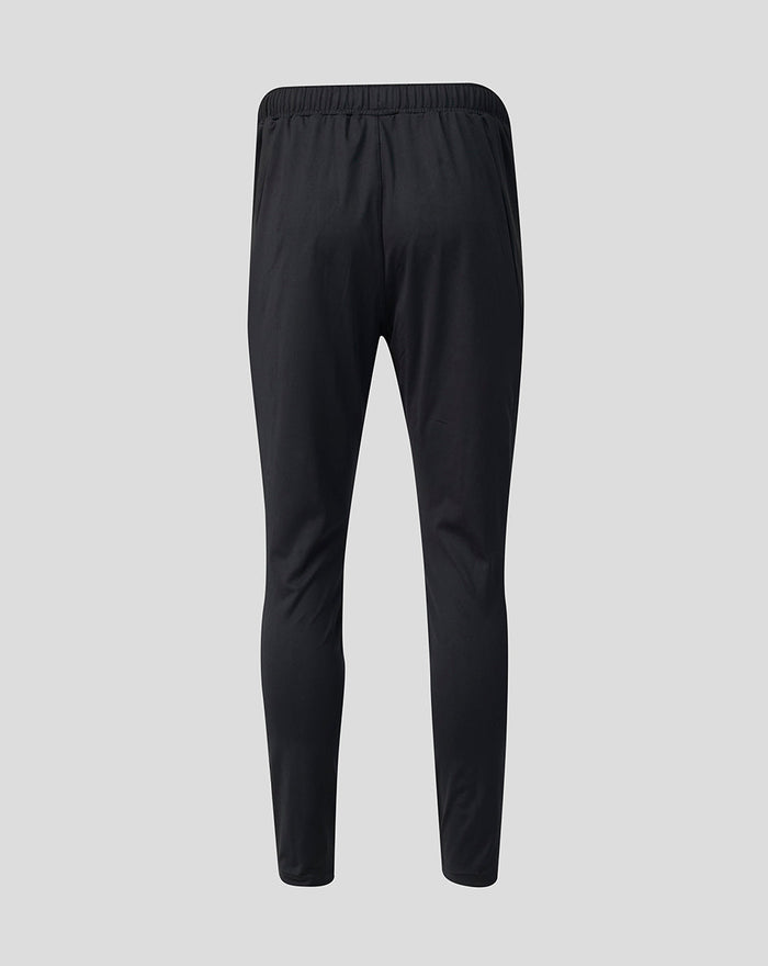 Back view of black Slim Fit Pant with elasticated waistband.