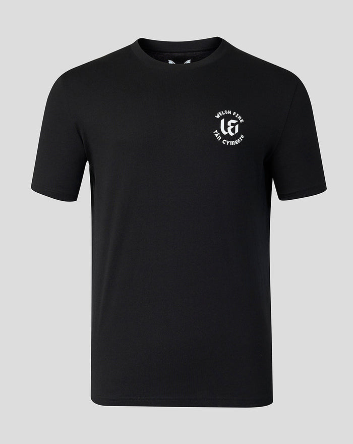 Men's Welsh Fire Fuel The Fire T-Shirt Black