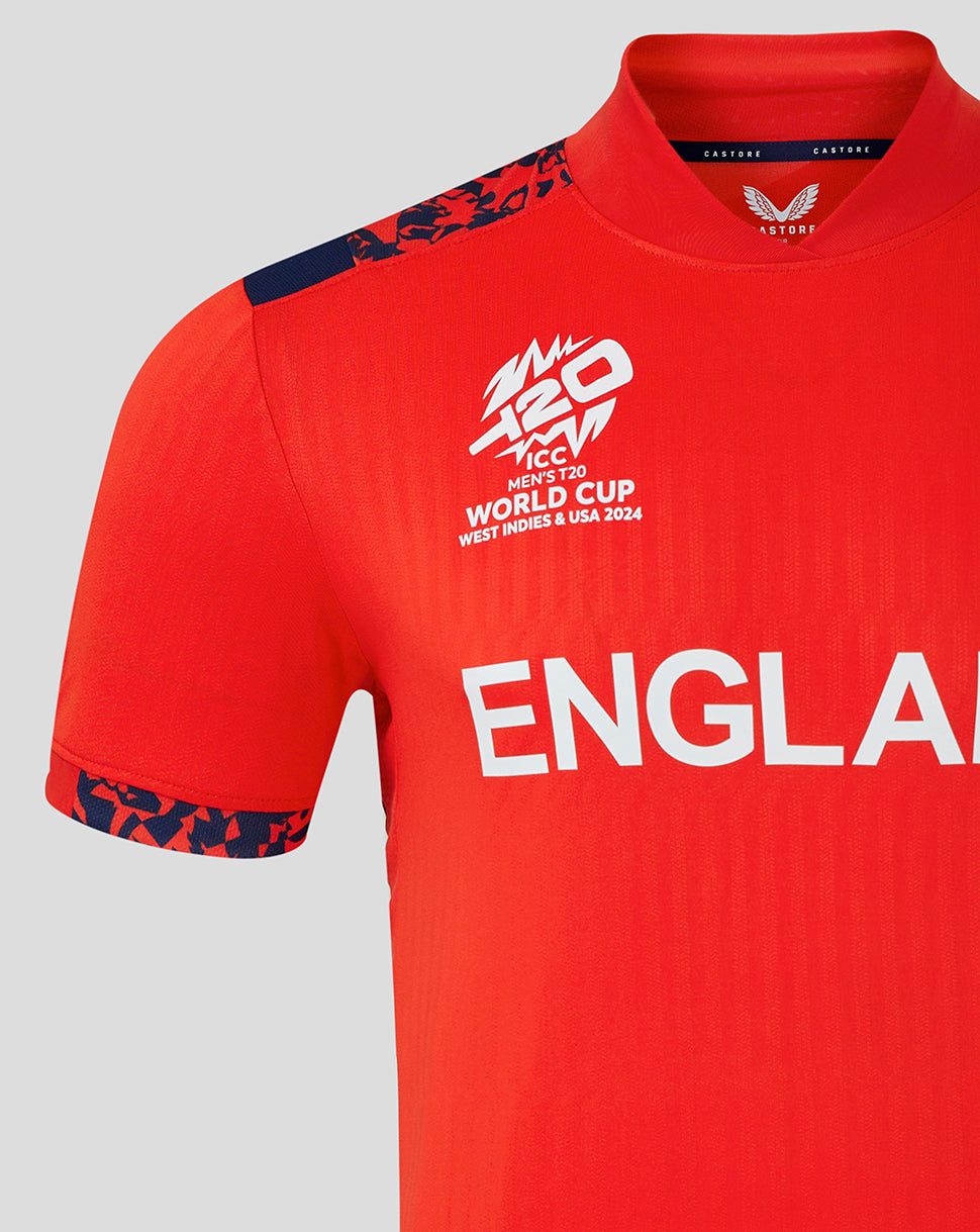 Mens 2024 T20 World Cup Shirt Mens Castore Ecb