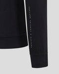 Sleeve detail with vertical ENGLAND CRICKET X CASTORE text on black jacket