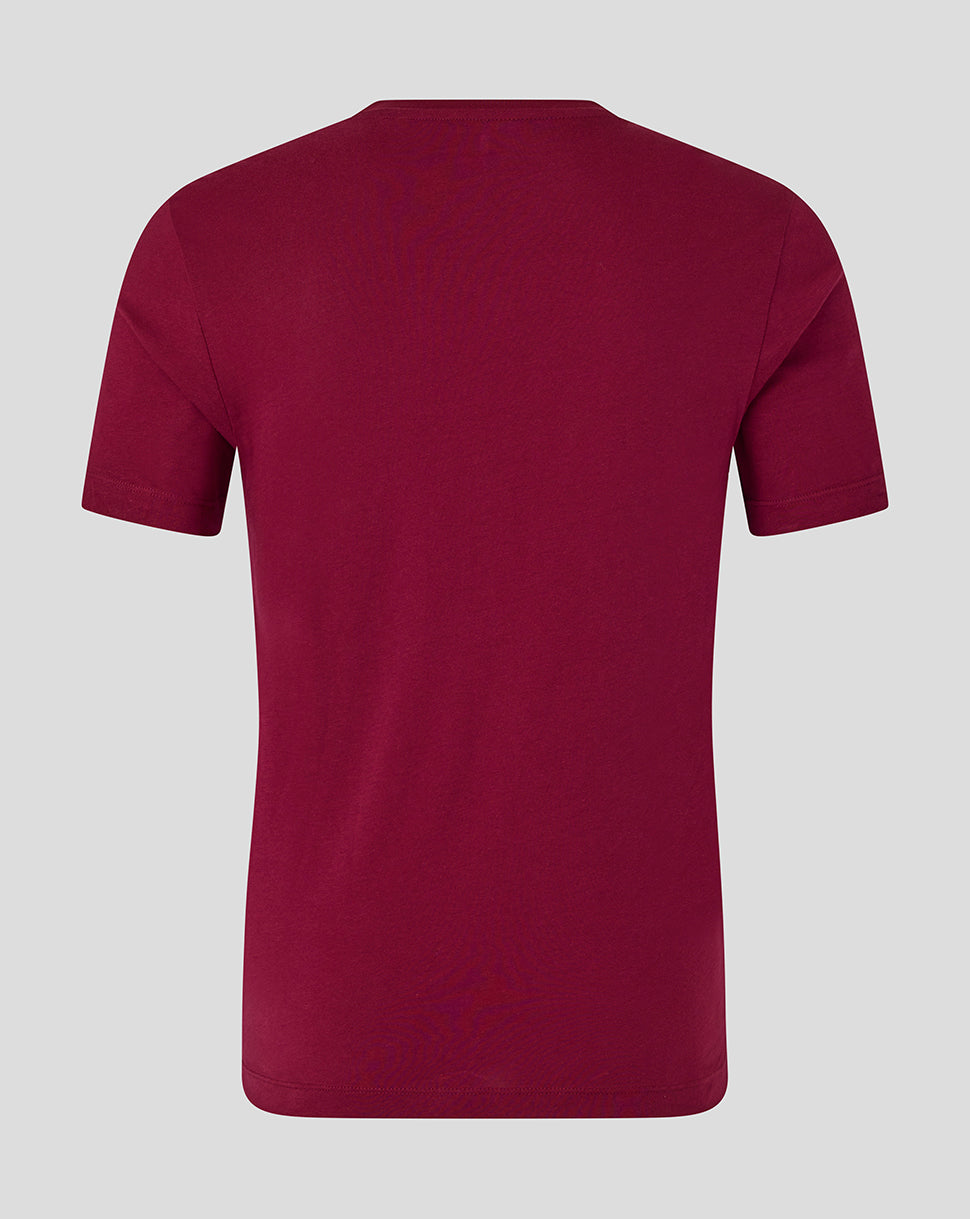 ADULTS 25/26 ESSENTIALS ASHES TEE - BURGUNDY
