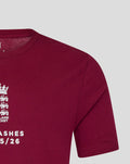 Adults 25/26 Essentials Ashes T-Shirt - Burgundy