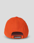 Back view of bright orange Sunrisers Leeds New Era Diamond 9Forty cap with adjustable strap