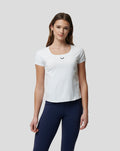 Womens White Active Contour Tee