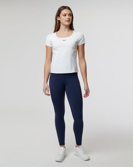 Womens White Active Contour Tee